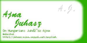 ajna juhasz business card